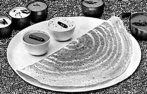 Rava onion dosa