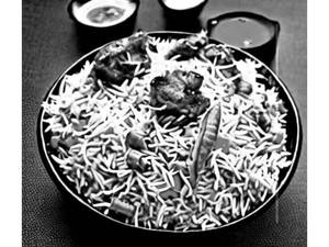 Schezwan Mutton Fried Rice