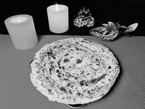 Masala Lachha Roti Plain (1 Pc - Whole Wheat - Spicy)