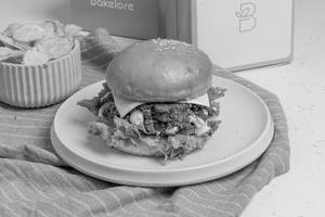 Double Cheese Mutton Kheema Burger