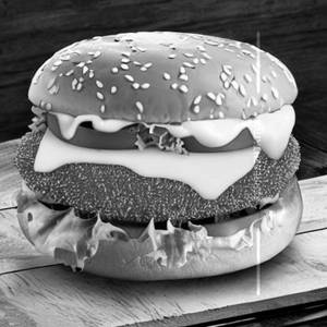 Rich Melted Cheese Burger
