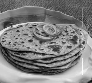 "Aloo pyaj paratha"