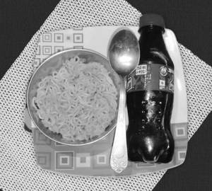 Plain Maggi with Cold drink
