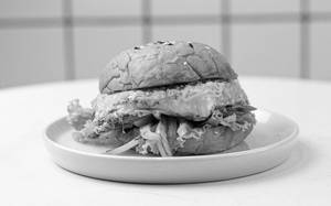 Cottage Cheese & Mushroom Burger