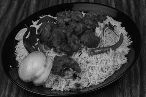 Fried Piece Chicken Pulao