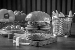 Double Tikki Veg Burger