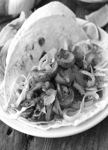 Mushroom Masala Roll