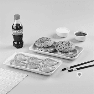 Veg Kraft Steam Momo 6Pc + Peri Peri Bun Toast 2Pc + 1 Coke 250ML