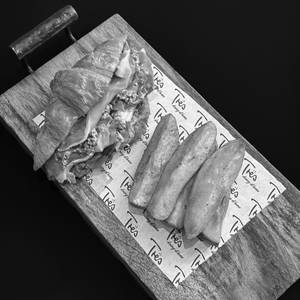 Iberico ham, croissant sandwich