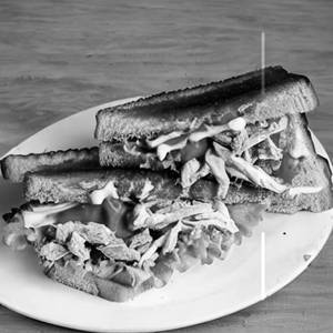 Double chicken sandwich