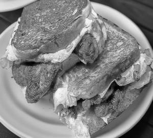 Chicken bread omelette