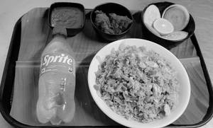 Egg Fried Rice With Chicken Kabab & Soft Drink Combo