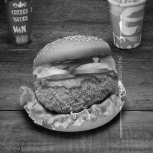 Cheesy Crunchy Chicken Burger