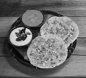 Foxtail Millet Uttapam (2 Pc)/Korra Uttapam