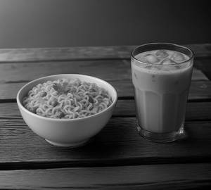 Vegetable Maggie +Cold Coffee