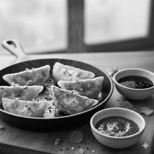 Chicken Pan Fry Momos (5 Pcs)
