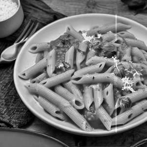 Small Portion Penne Pasta In Red Sauce
