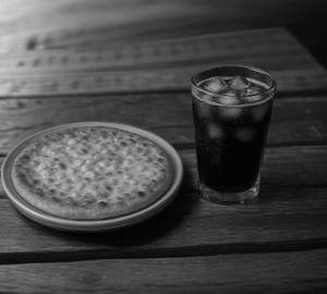Cheese Corn Pizza + Coke