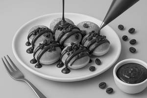 Coffee Mocha Crunch Mini Pancakes [8 Pieces]