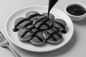 Dark Chocolate Mini Pancakes [8 Pieces]