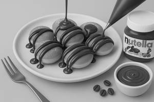 Naked Nutella Mini Pancakes [8 Pieces]