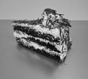 Black forest pastry slice
