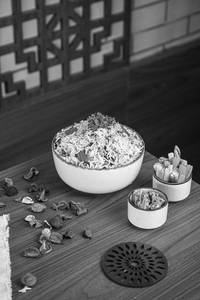 Burnt Garlic Spinach Rice