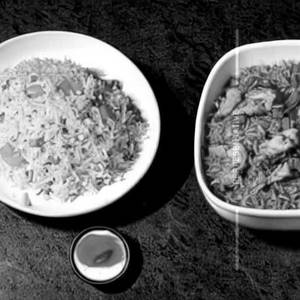 Egg Chicken schezwan fried rice