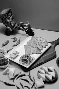 Spicy Chilly Cheese Paratha