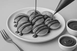 Original Chocolate Mini Pancakes [8 Pieces]