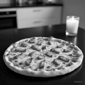 Fried chicken pizza