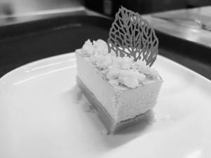 Mysore Pak Cheesecake