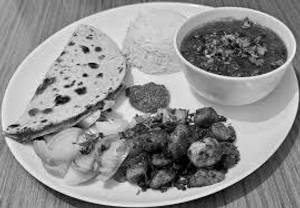 Rajma +mix veg+4roti
