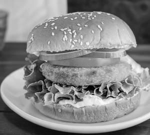 Chicken patty burger