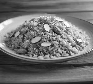 Vegetable Almond Fried Rice