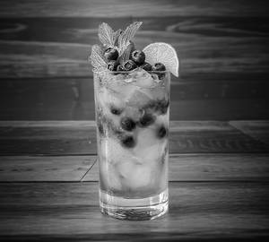 Blue thunder mojito
