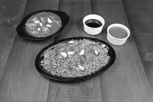 Chicken Garlic Rice With Gravy