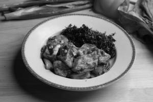 crackling spinach with paneer