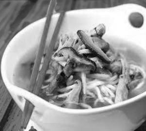 Chicken Mushroom Noodles Soup