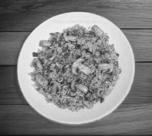 Mushroom fried rice  chicken