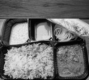 Simple Soya Chaap Thali