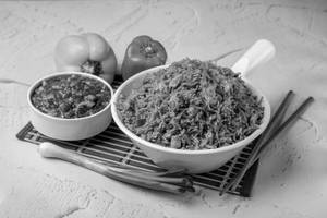 Chicken Chopper Fried Rice With Gravy
