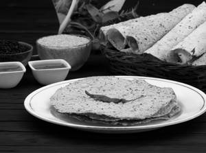 khichi ya fried papad