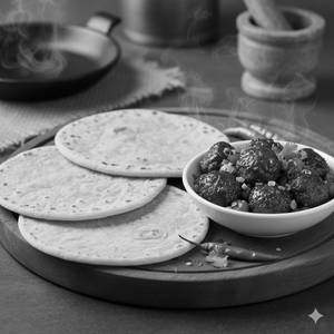 3 Roti + Veg Manchurian