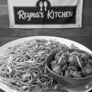 Veg Noodles + Chicken Manchurian