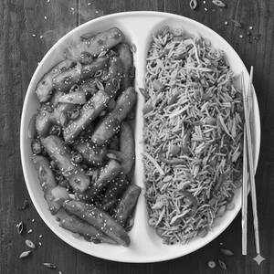 Chilli Potato + Veg Fried Rice