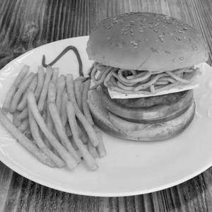 Veggie Burger with Fries