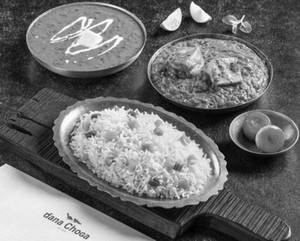 Dal Makhani + Paneer Butter Masala Rice Thali