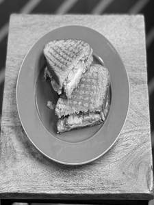 Mushroom Corn & Cheese Sourdough Sandwich