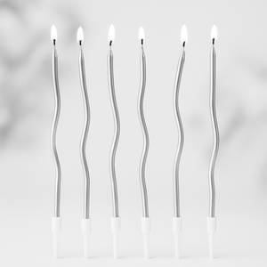 Golden Swirl Candles (Pack of 6)